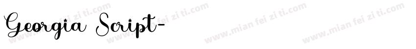 Georgia Script字体转换